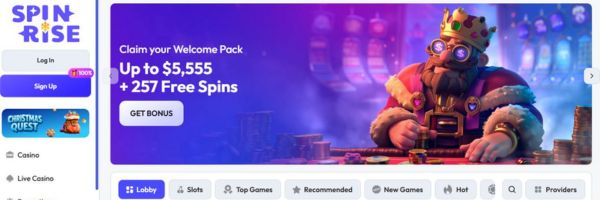 Spinrise Casino modern interface